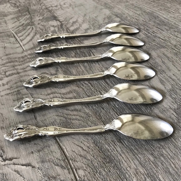 Oneida Michelangelo Cube Set of 6 Stainless Steel Teaspoons - Picture 8 of 8